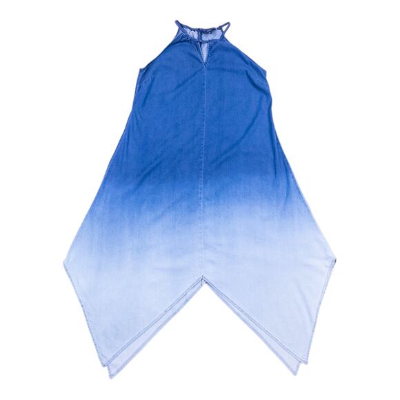 INC Denim Ombre Handkerchief Hem Dress - XL - Picture 2 of 6
